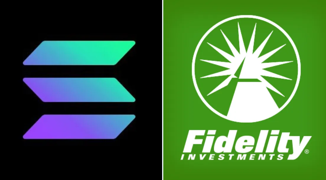 Solana and Fidelity logos
