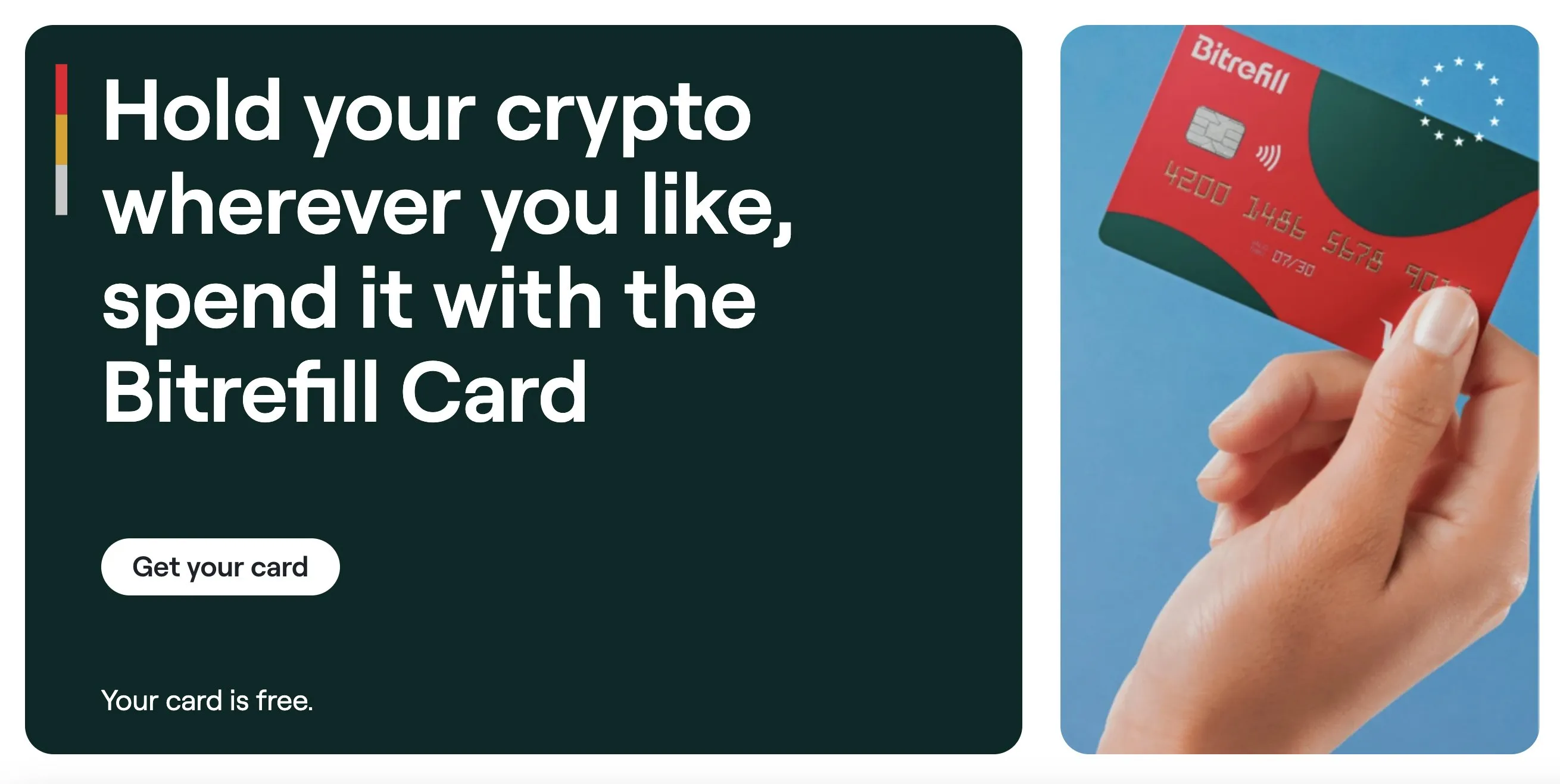 بطاقة Bitrefill Visa لإنفاق العملات المشفرة
