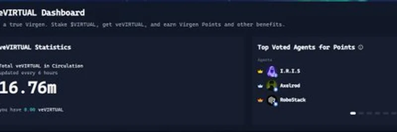 Virtuals Protocol 推出 CRV 风格积分投票:开启 Meme 代币新时代