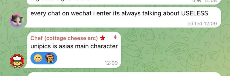 Unipcs와 Useless Coin: WeChat과 X를 뒤흔드는 폭발적 인기
