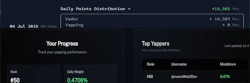 هل لا يزال Yapping يستحق العناء؟ تحليل Virtuals ونقاط Vader لعام 2025