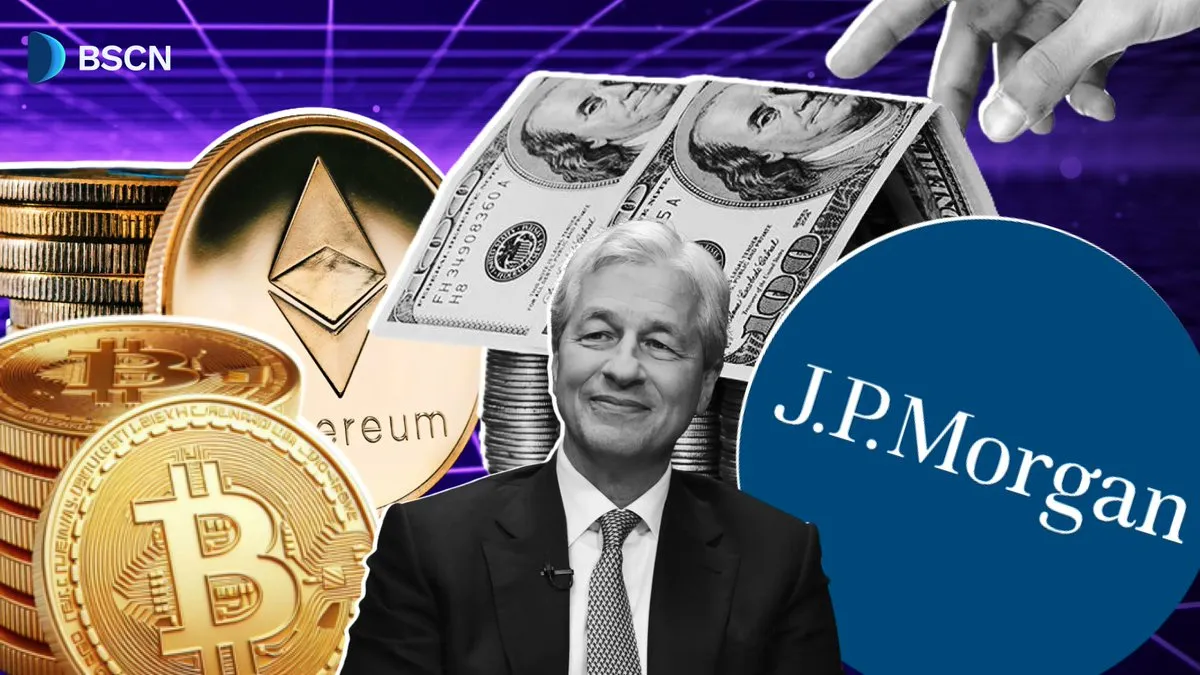 摩根大通将提供比特币和以太坊抵押贷款：DeFi 的变革者