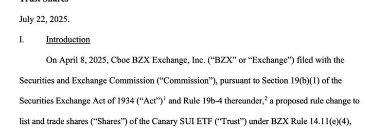 Canary SUI ETF SEC 절차 설명: 투자자에게 의미하는 바