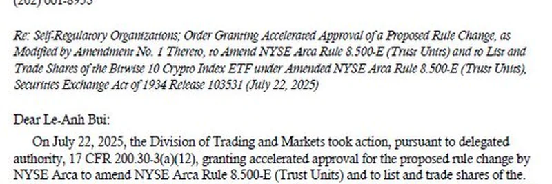 SEC、Bitwise 10 Crypto Index ETF承認を延期：クリプト投資家に何を意味するのか