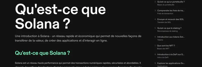 Solana 是什么？面向法语家庭的简单指南