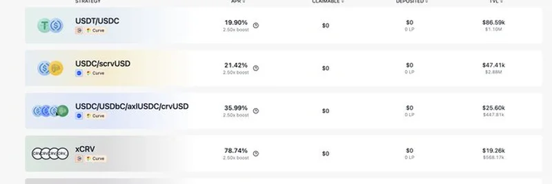 Curve Finance에 Staking V2 출시: 보상 강화 및 다양한 개선 사항