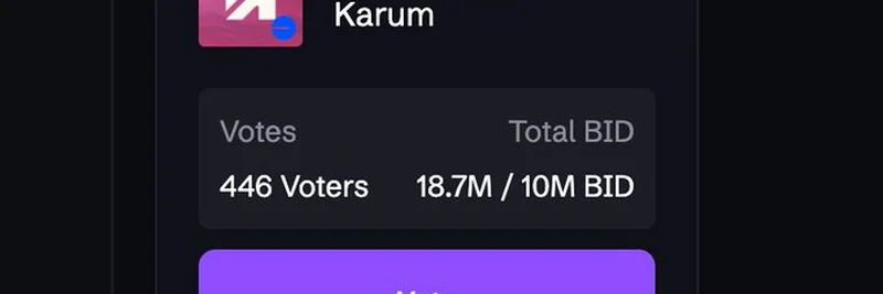 KarumトークンがCreatorBidで1870万$BID投票を獲得し急上昇：知っておくべきこと
