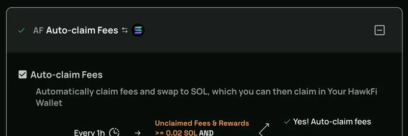 HawkFi Auto-Claim Fees Explained: Boost Your SOL Earnings Effortlessly