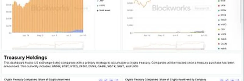 Blockworks Research 디지털 자산 재무 대시보드 공개: 2025년 인사이트