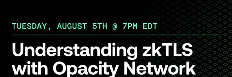 Opacity Network와 함께하는 zkTLS 이해하기: Jito의 X Spaces 이벤트에 참여하세요
