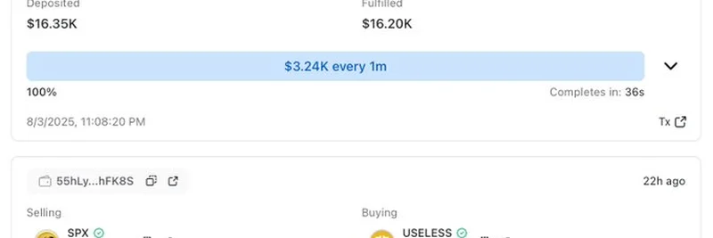 クジラがSPX6900からUseless Coinへ3.2万ドル移動：マーケットフリップの兆しか？