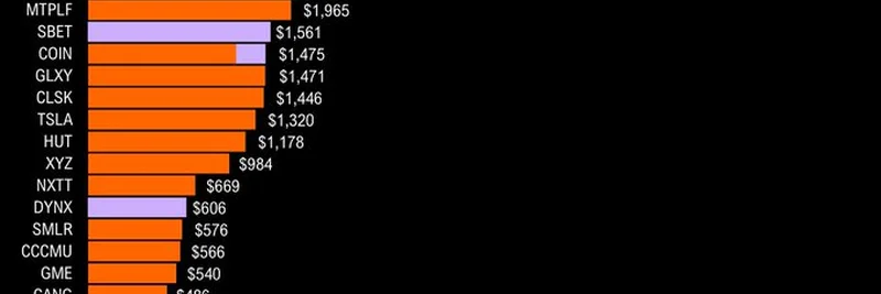 BitMine、30億ドル相当のETH保有で3番目に大きい暗号通貨トレジャリーに躍進