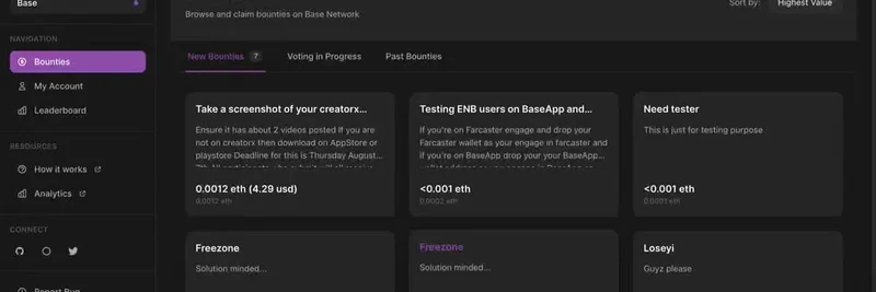 Base上のENB Bounty App V1を探る：オンチェーン文化の新時代