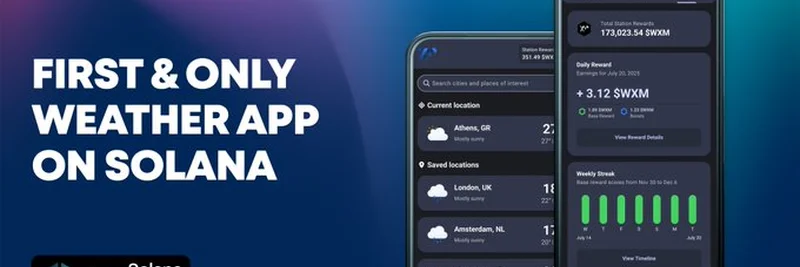 Solana首个也是唯一的天气应用：WeatherXM发布移动创新