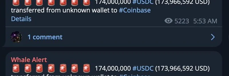 7억 USDC가 코인베이스로 이동: 암호화폐 투자자에게 의미하는 바