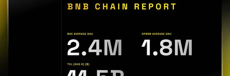 BNB Chain 报告：爆炸性增长，240万日活跃用户与115亿美元锁仓量（2025年7月31日 - 8月6日）