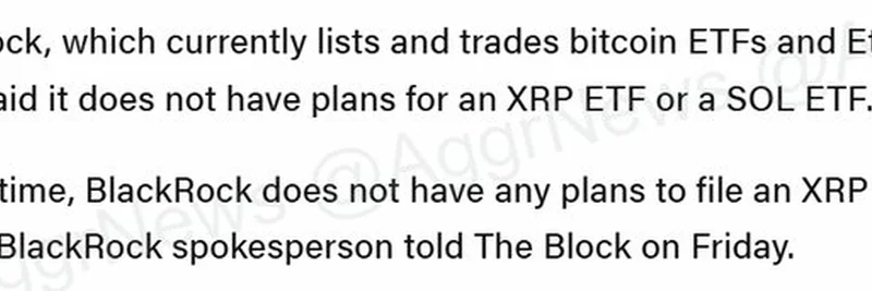 BlackRock Debunks XRP and SOL ETF Rumors: What This Means for Crypto Investors