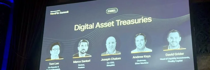 이더리움의 불가피한 미래: NextFin 서밋 Digital Asset Treasuries 패널에서 얻은 인사이트