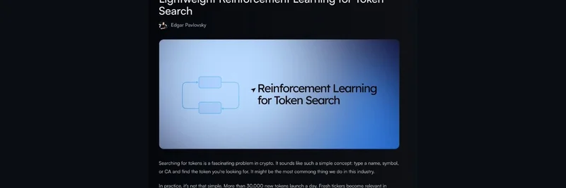 Lightweight Reinforcement Learning Revolutionizes Meme Token Search in Crypto