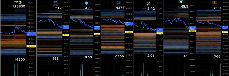 加密清算水平：MartyParty 的图表揭示 BTC、ETH、SOL 和 HYPE 的关键回撤点
