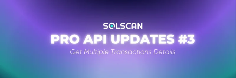 Solscan Pro API Update: Fetch Multiple Transaction Details on Solana Efficiently