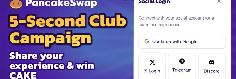 PancakeSwap 的 5-Second Club 第3阶段：通过社交登录创作表情包并赢取 CAKE 代币