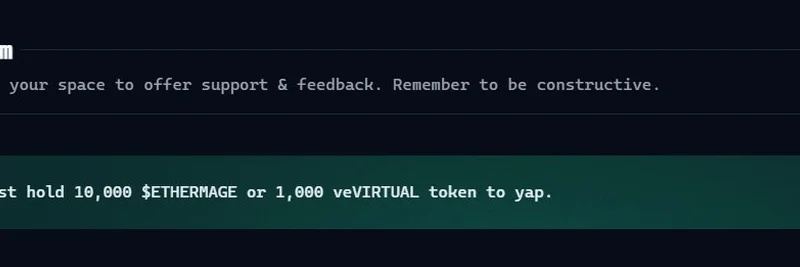 Virtuals.io의 $ETHERMAGE 토큰이 진짜 EtherMage 알파인가? 커뮤니티가 연결 고리를 추측하다