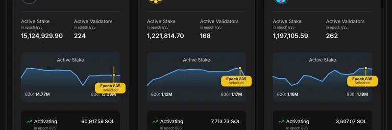 Solana Stake Pools ダッシュボード公開：バリデーターとビルダー向けの透明なインサイト