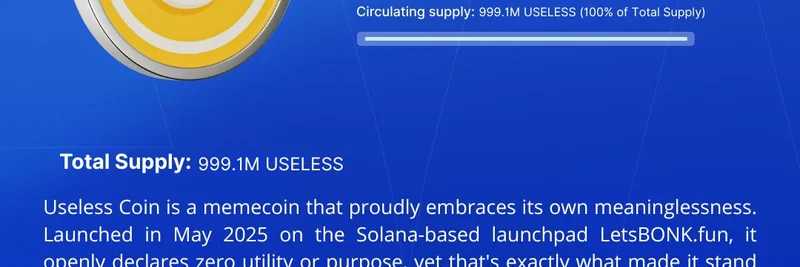 Useless Coin: 솔라나에서 마음과 지갑을 사로잡은 가장 정직한 밈코인