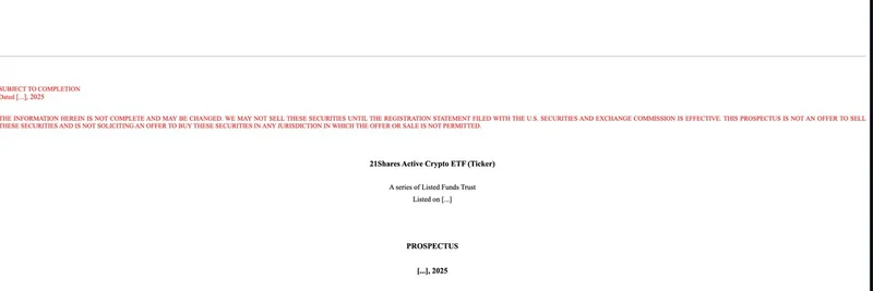 21Shares、Solanaエクスポージャーを含むアクティブ暗号ETFをSECに申請：ミームトークンへの追い風か？