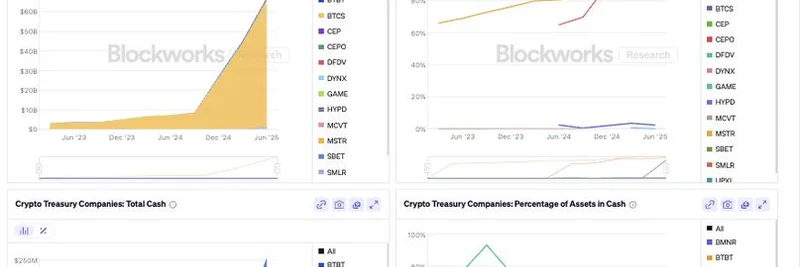 Blockworks Research, 암호화폐 재무회사용 금융 데이터 탭 공개: Solana 밈 토큰에 미칠 영향