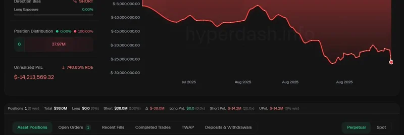 加密大户向 Hyperliquid 注入 522 万 USDC 以避免在 ETH 巨额空头被强平