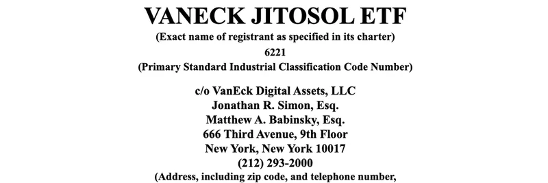 VanEck 提交 JitoSOL ETF 备案：为美国投资者革新 Solana 的 staking 方式