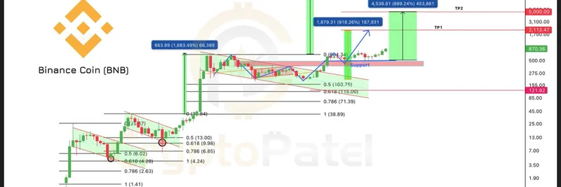 BNB Hits > ***- BNB의 성장과 Binance Smart Chain (BSC) 상의 밈 토큰들을 연결해서 다룰 것.*** $900 ATH: 바이낸스 코인(BNB)은 미래에 $10,000에 도달할 수 있을까?