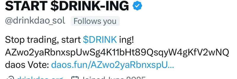 Mike Dudasが$DRINK DAOを注目度の低いトッププロジェクトとして紹介