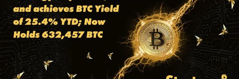 Strategy Acquires 3,081 BTC and Achieves 25.4% YTD Yield, Now Holds 632,457 BTC