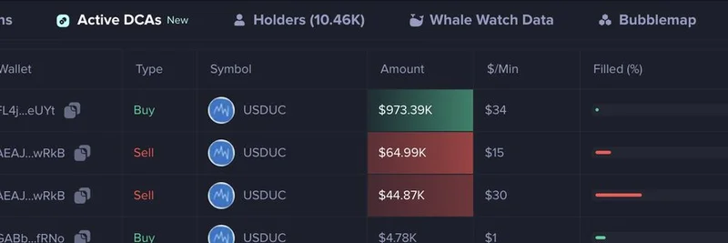 Massive $973K DCA into $USDUC: Whale Activity Signals Bullish Momentum for Unstable Coin