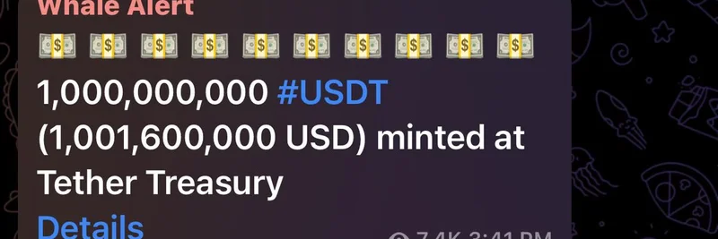 Tether Mints Another $1B USDT: Signaling a Major Shift to Bitcoin and Hard Assets