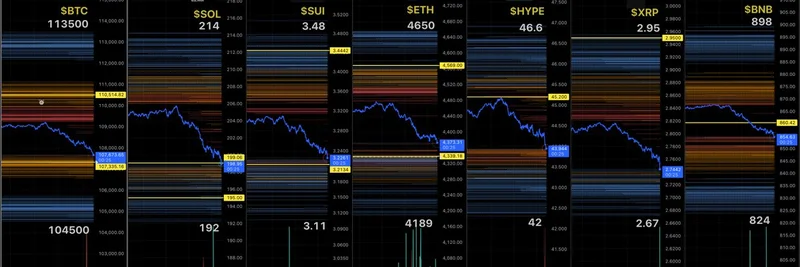 2025年8月加密清算水平：MartyParty 关于 BTC、SOL、ETH 等的实时市场洞察