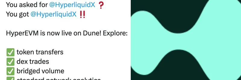 HyperEVM 已在 Dune Analytics 上线：meme 代币交易者的关键洞见