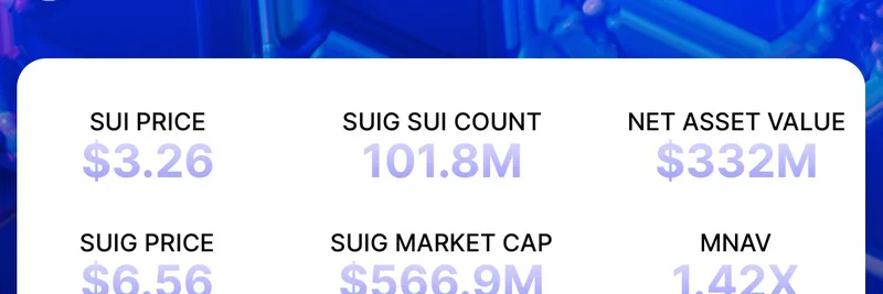 SUIG 金库持仓突破 1 亿 SUI：关键洞察与指标
