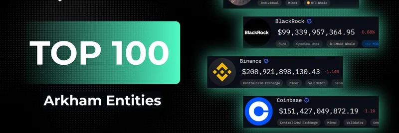Arkham's Top 100 Crypto Entities: Whales and Institutions Leading Holdings in 2025