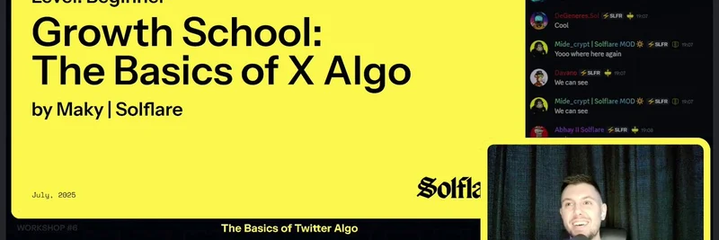 Solflare Growth School: Mastering the Basics of X Algorithm for Meme Token Success