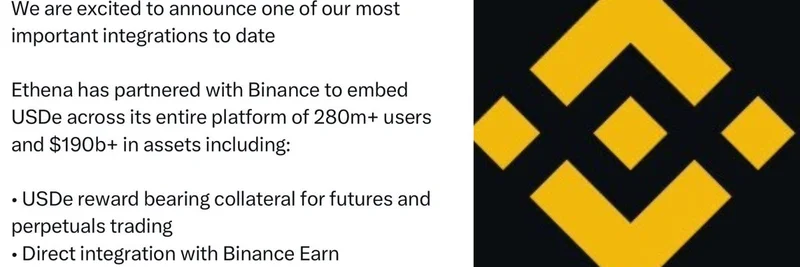 Ethena Binance Partnership: USDe Integration Boosts DeFi and Meme Token Ecosystem