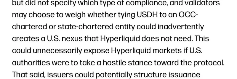 Should Hyperliquid Validators Steer Clear of U.S. Stablecoins for USDH?