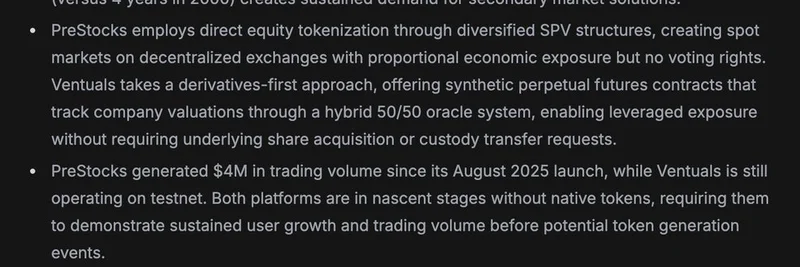 Tokenized Private Equity Platforms: Key Insights from PreStocks and Ventuals