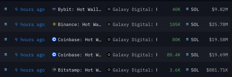 Galaxy Digitalが30.9万SOL（約7,575万ドル）を蓄積：Solanaミームトークンにとっての強気シグナル？
