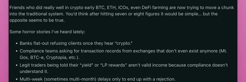 Anyone Else Getting Stonewalled by Banks When Cashing Out Crypto Gains?