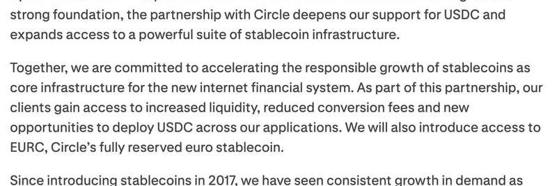 Kraken Partners with Circle to Boost USDC Liquidity and Introduce EURC Stablecoin