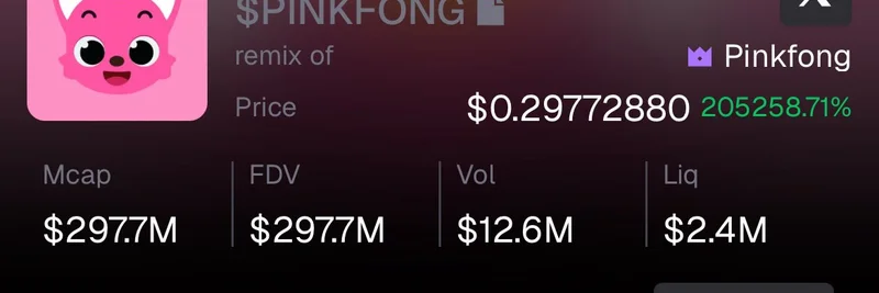 PinkfongのIPがトークン化：Baby Sharkがブロックチェーンへ、$PINKFONG memecoin